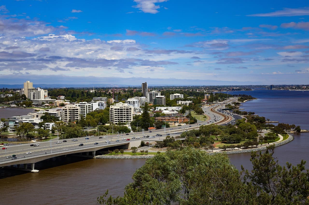 Vista del ecosistema minero de Perth, Australia